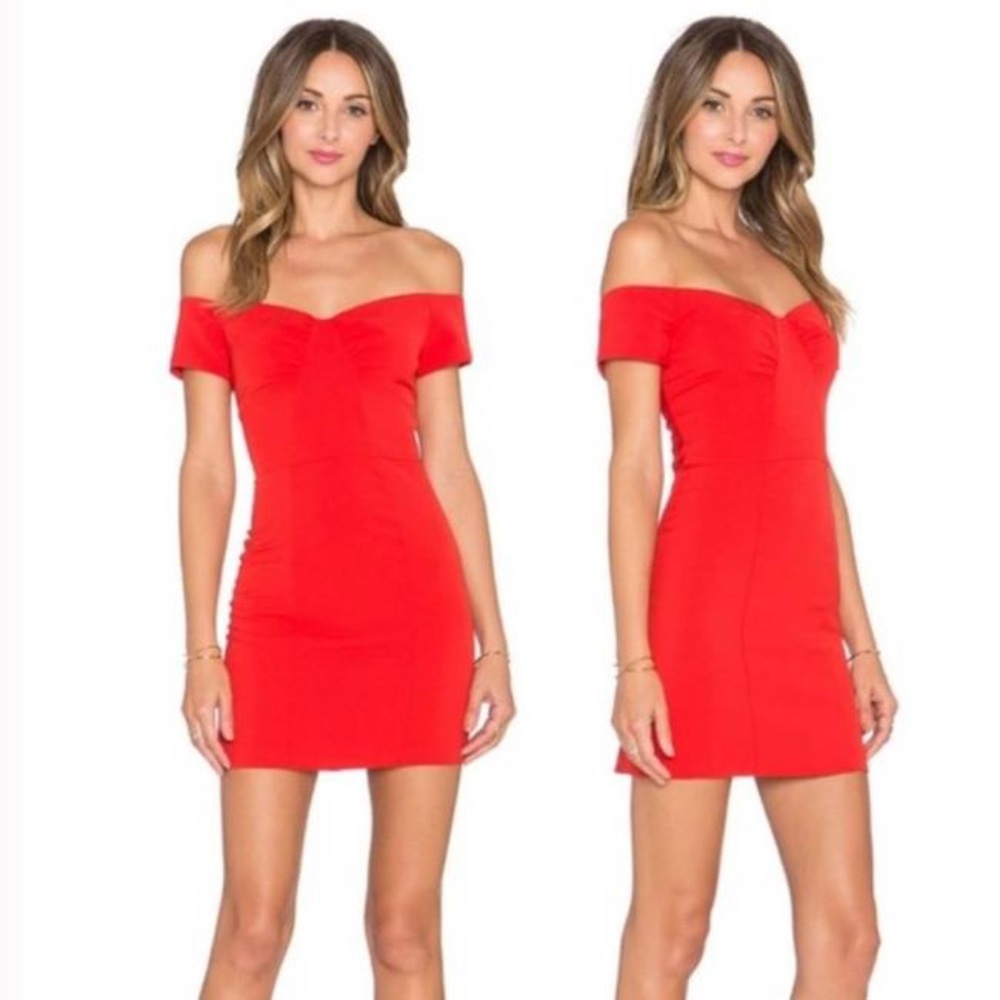 NBD Rosie Off the Shoulder Mini Dress Sz XS